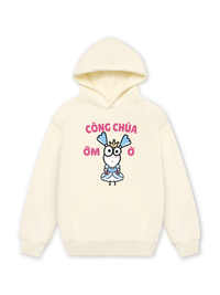 Áo Hoodie Nỉ Hai Da Công Chúa Ỡm Ờ