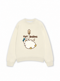 Áo Sweater Nỉ Hai Da Tụt Đường