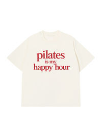 Áo Thun Relaxed Fit Pilates Is My Happy Hour