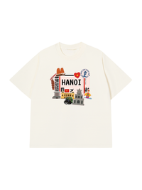Áo Thun Relaxed Fit Du Lịch Hà Nội