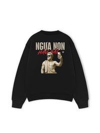 Áo Sweater Nỉ Hai Da Ngựa Non Háu Gái