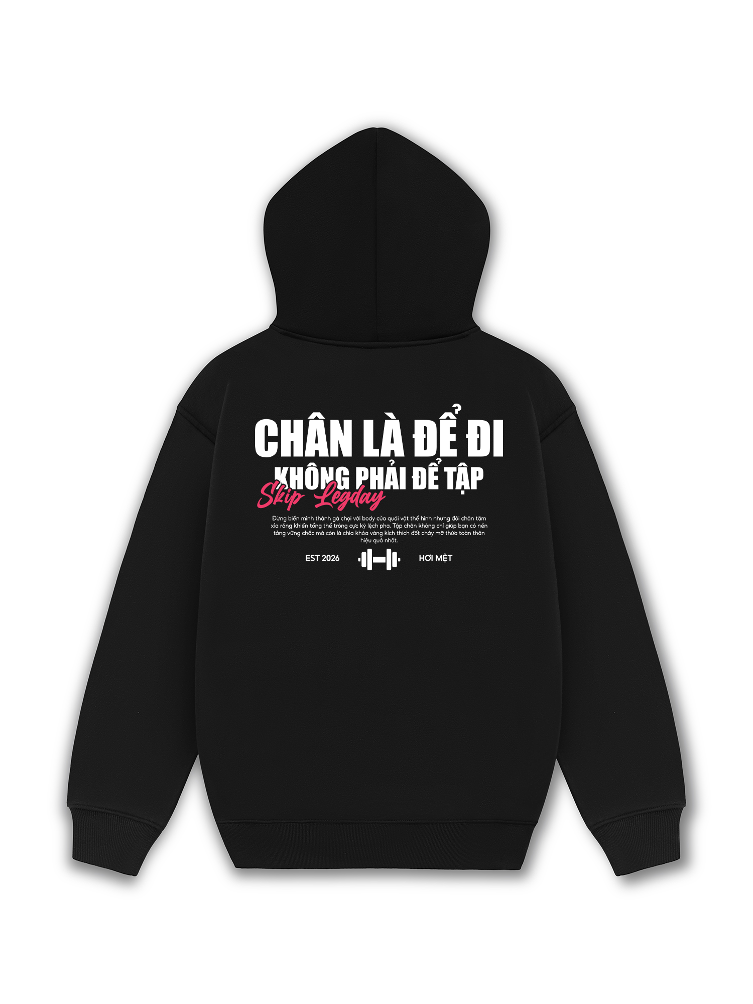 Áo Hoodie Nỉ Hai Da Chân Là Để Đi