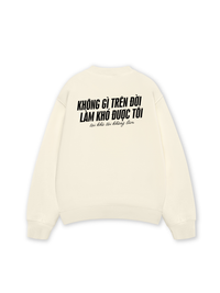 Áo Sweater Nỉ Hai Da Không Gì Làm Khó