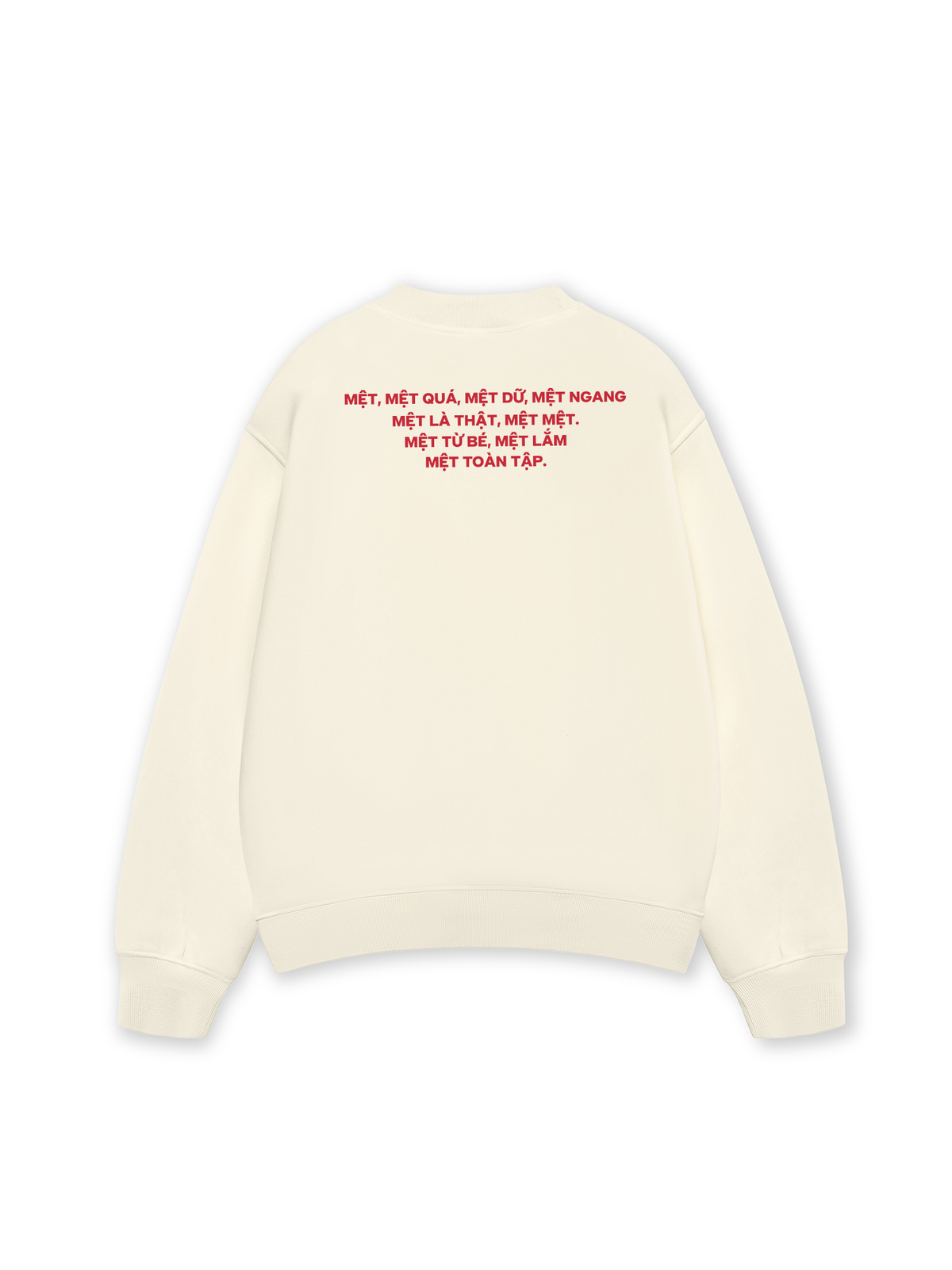 Áo Sweater Nỉ Hai Da Mệt