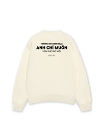 Áo Sweater Nỉ Hai Da Hôn Khẽ Vào Môi