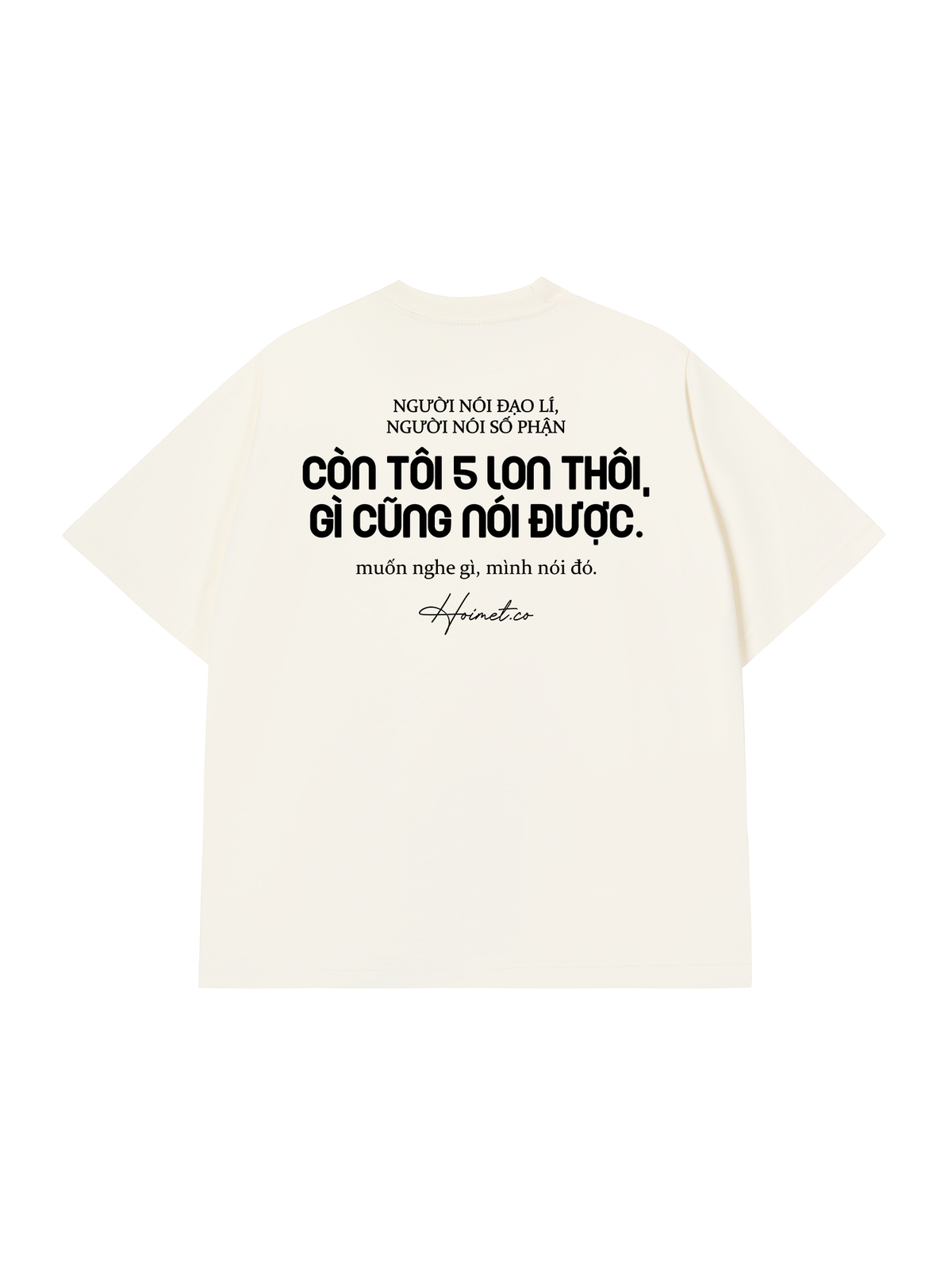 Áo Thun Relaxed Fit 5 Lon Thôi