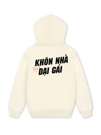 Áo Hoodie Nỉ Hai Da Khôn Nhà Dại Gái