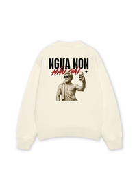 Áo Sweater Nỉ Hai Da Ngựa Non Háu Gái