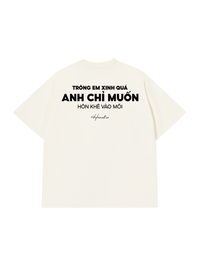Áo Thun Relaxed Fit Hôn Khẽ Vào Môi