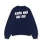 Áo Sweater Nỉ Hai Da Khôn Nhà Dại Gái