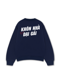 Áo Sweater Nỉ Hai Da Khôn Nhà Dại Gái