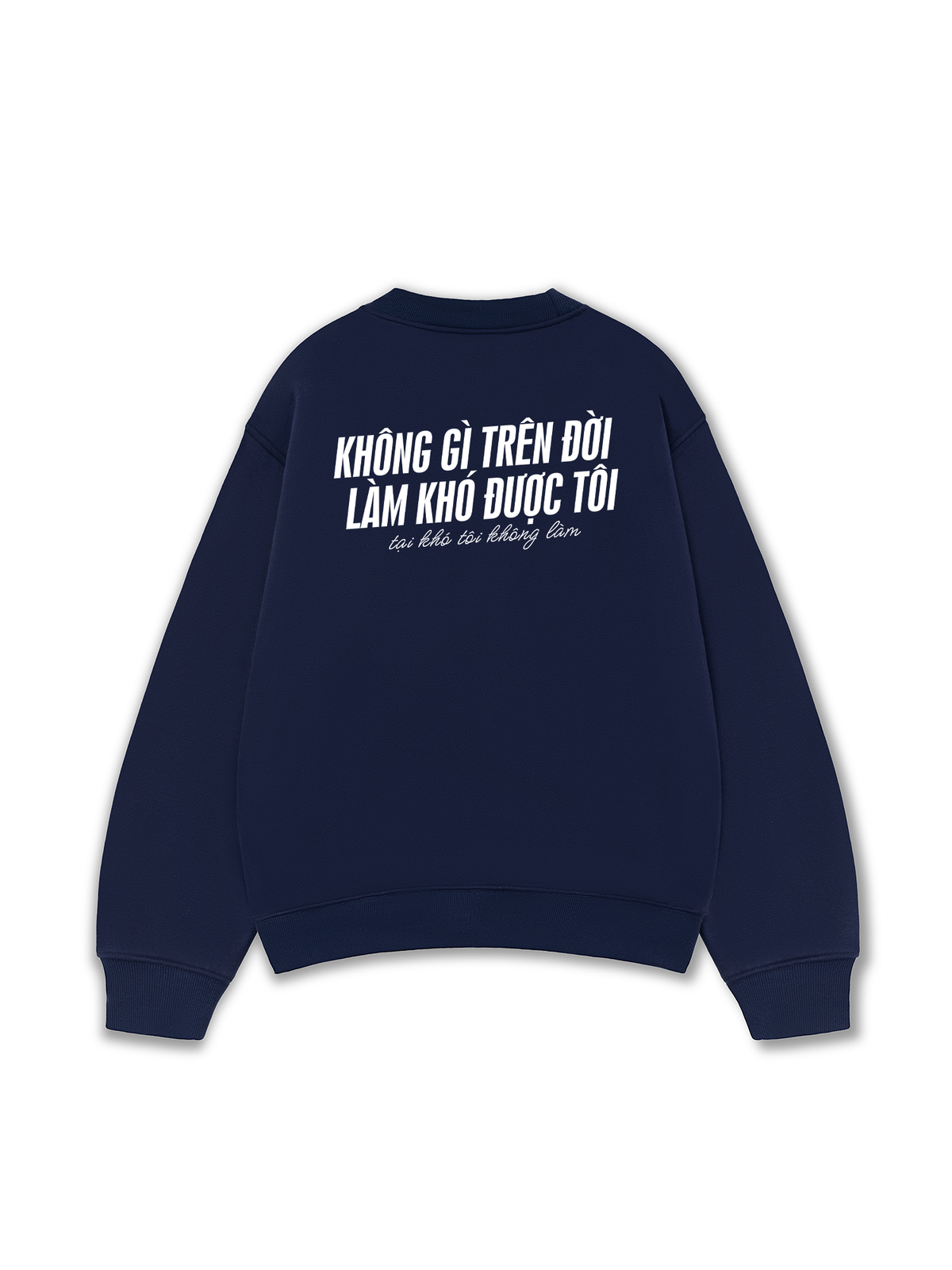 Áo Sweater Nỉ Hai Da Không Gì Làm Khó