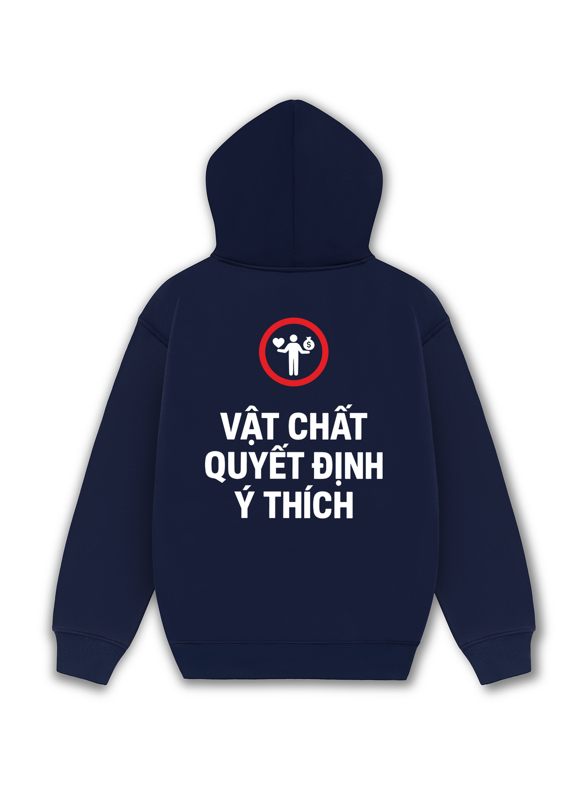 Áo Hoodie Nỉ Hai Da Vật Chất Quyết Định Ý Thích