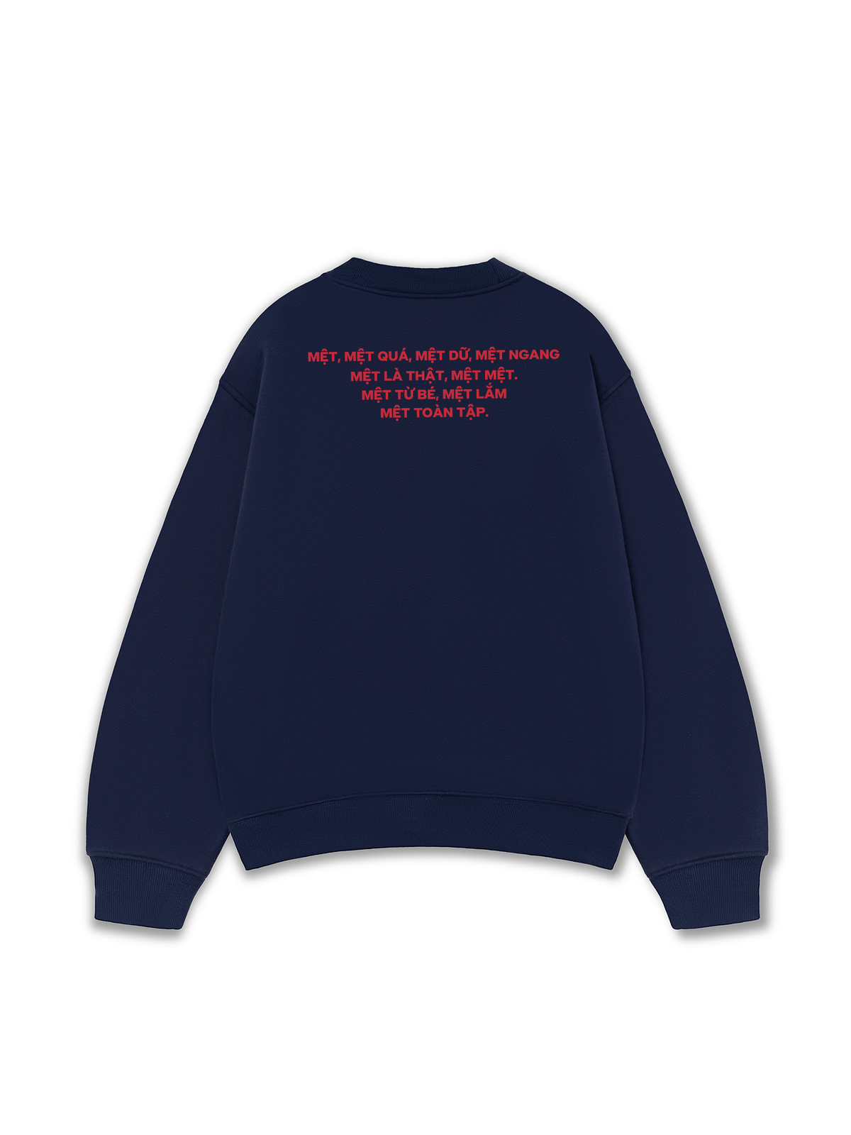 Áo Sweater Nỉ Hai Da Mệt