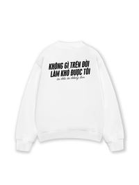 Áo Sweater Nỉ Hai Da Không Gì Làm Khó