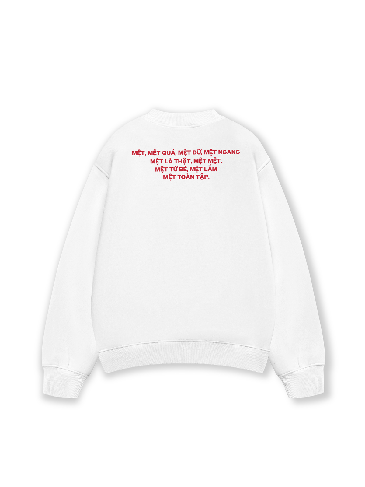 Áo Sweater Nỉ Hai Da Mệt