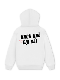 Áo Hoodie Nỉ Hai Da Khôn Nhà Dại Gái