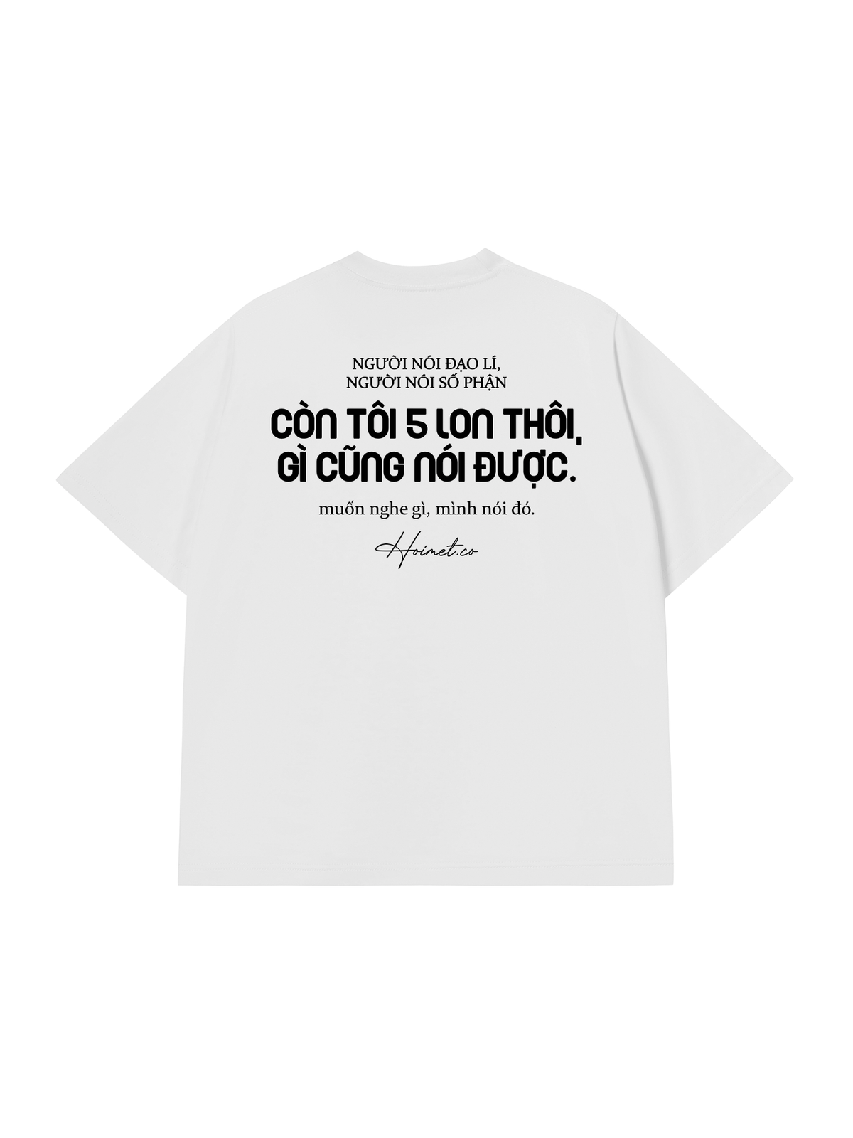 Áo Thun Relaxed Fit 5 Lon Thôi