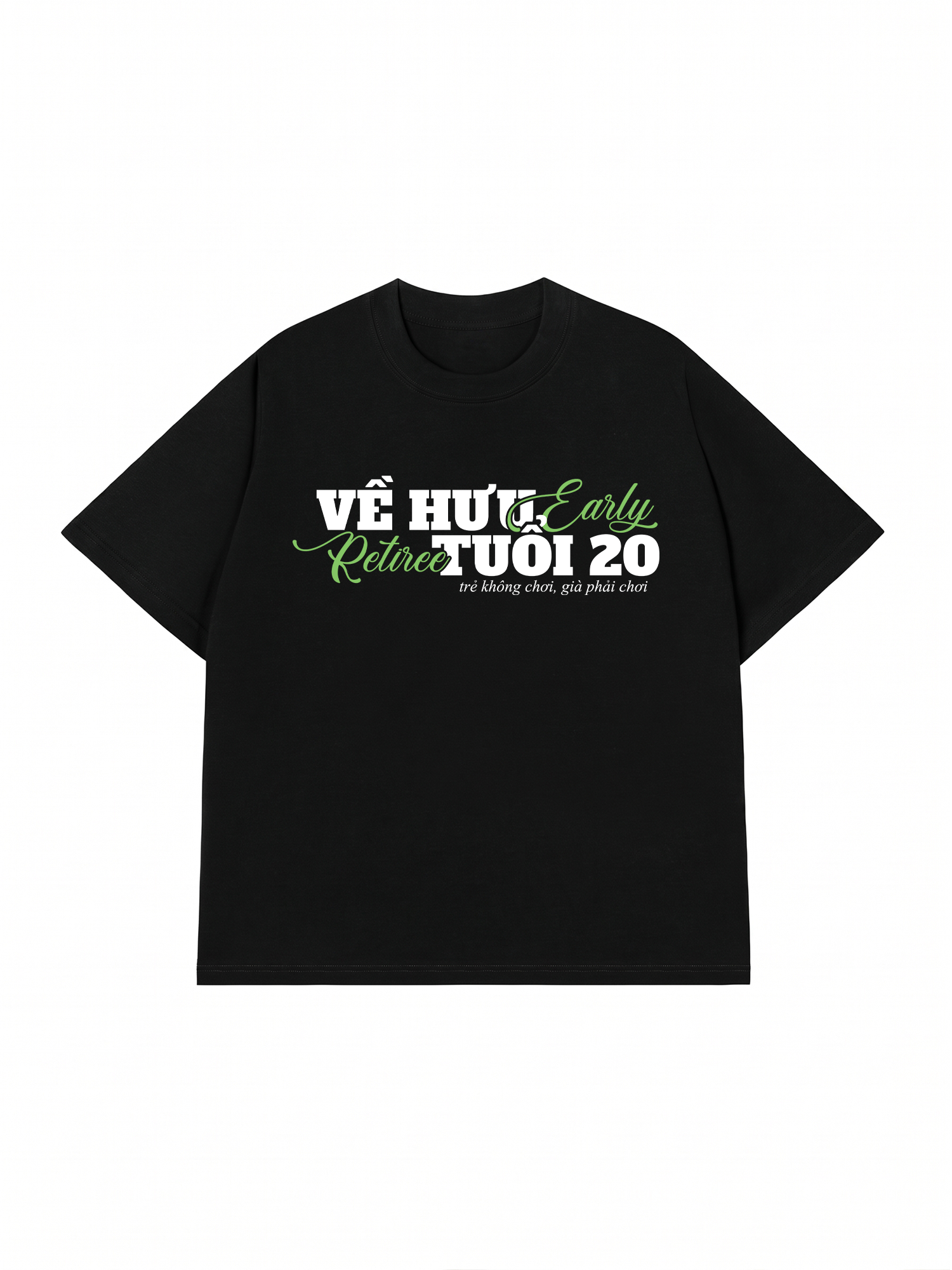 Áo Thun Relaxed Fit Về Hưu Tuổi 20
