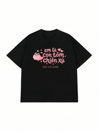 Áo Thun Relaxed Fit Tôm Chiên Xù