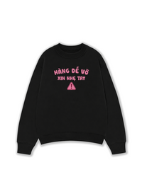 Áo Sweater Nỉ Hai Da Cẩn Thận Vỡ