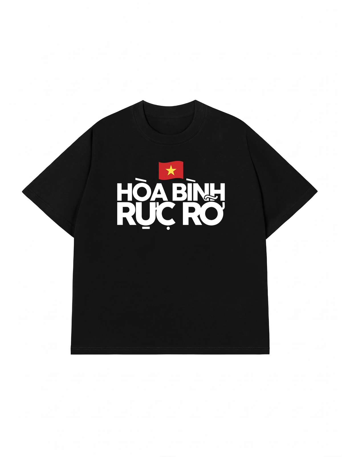 Áo Thun Relaxed Fit Hòa Bình Rực Rỡ