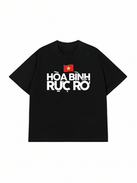 Áo Thun Relaxed Fit Hòa Bình Rực Rỡ