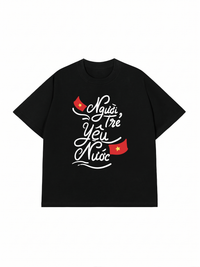 Áo Thun Relaxed Fit Người Trẻ Yêu Nước