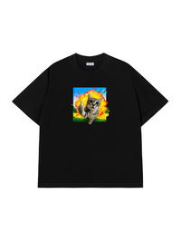 Áo Thun Relaxed Fit Mèo Nổ