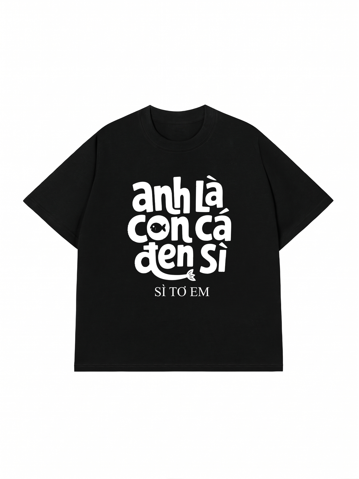 Áo Thun Relaxed Fit Cá Đen Xì