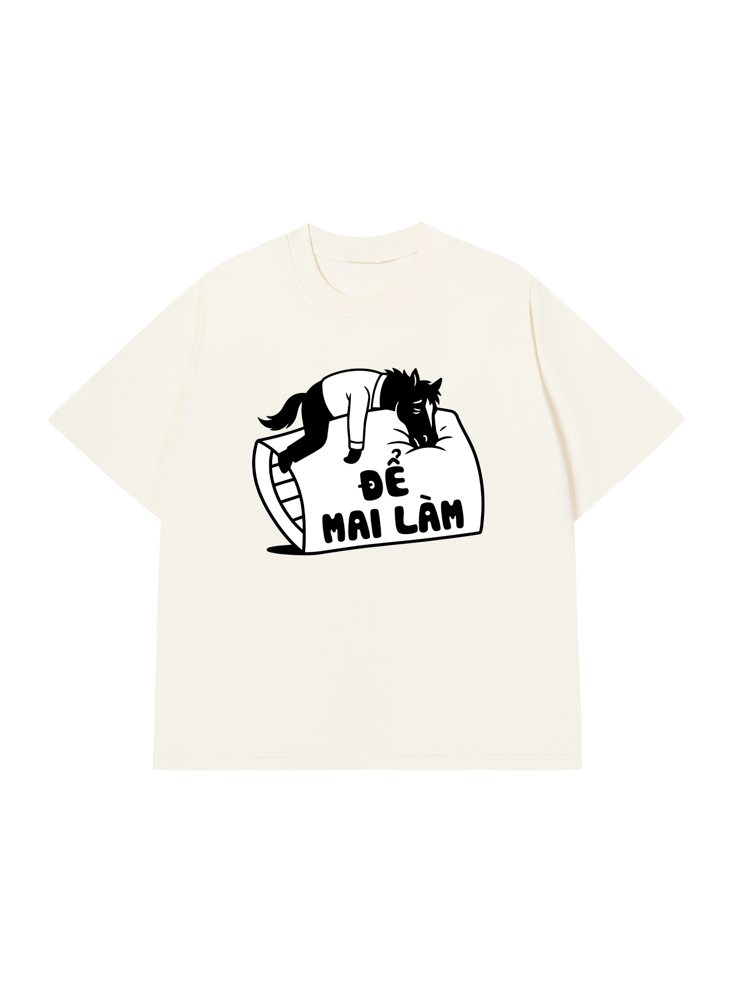 Áo Thun Relaxed Fit Để Mai Làm Đi