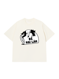 Áo Thun Relaxed Fit Để Mai Làm Đi