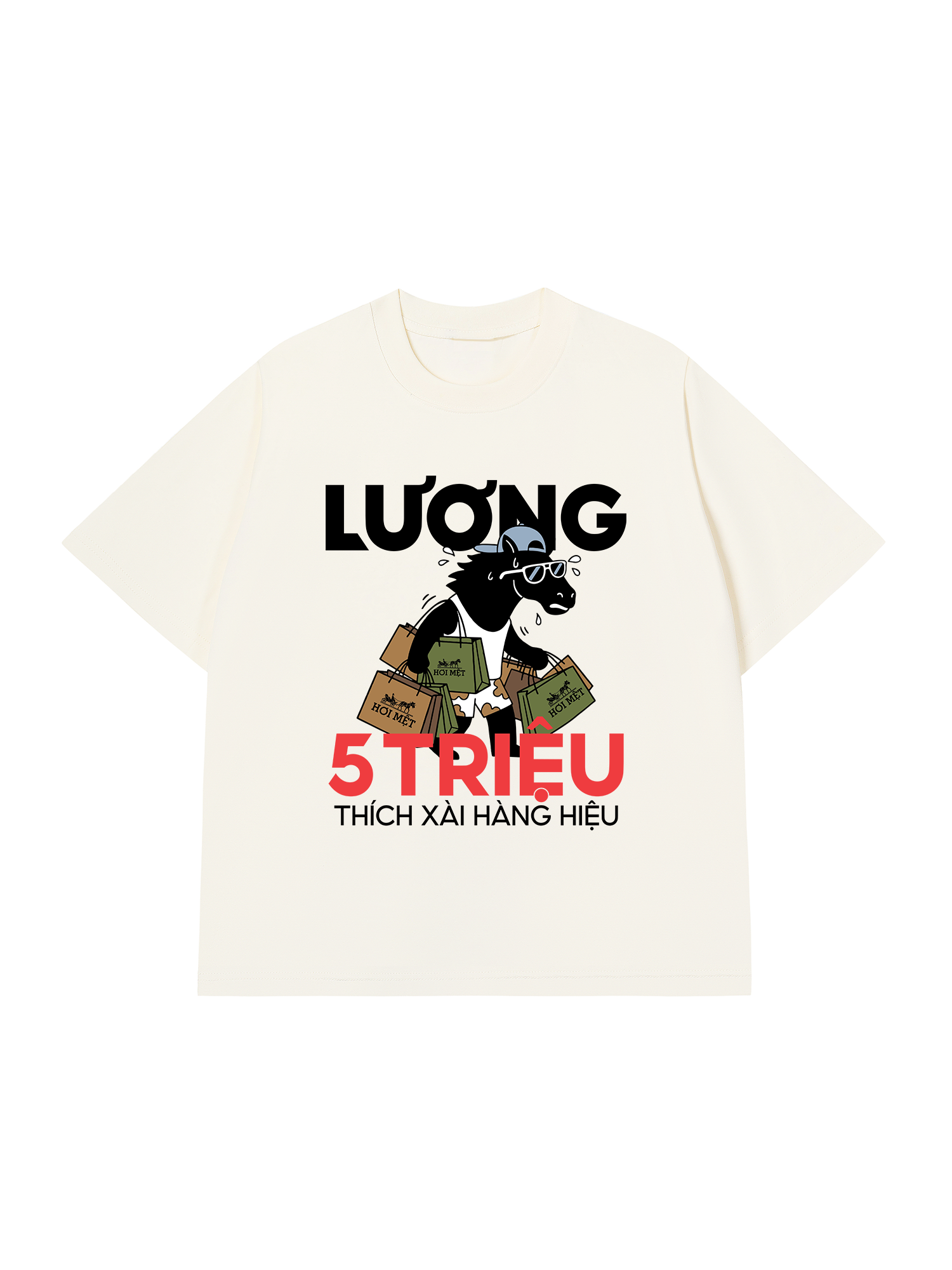 Áo Thun Relaxed Fit Thích Xài Hàng Hiệu