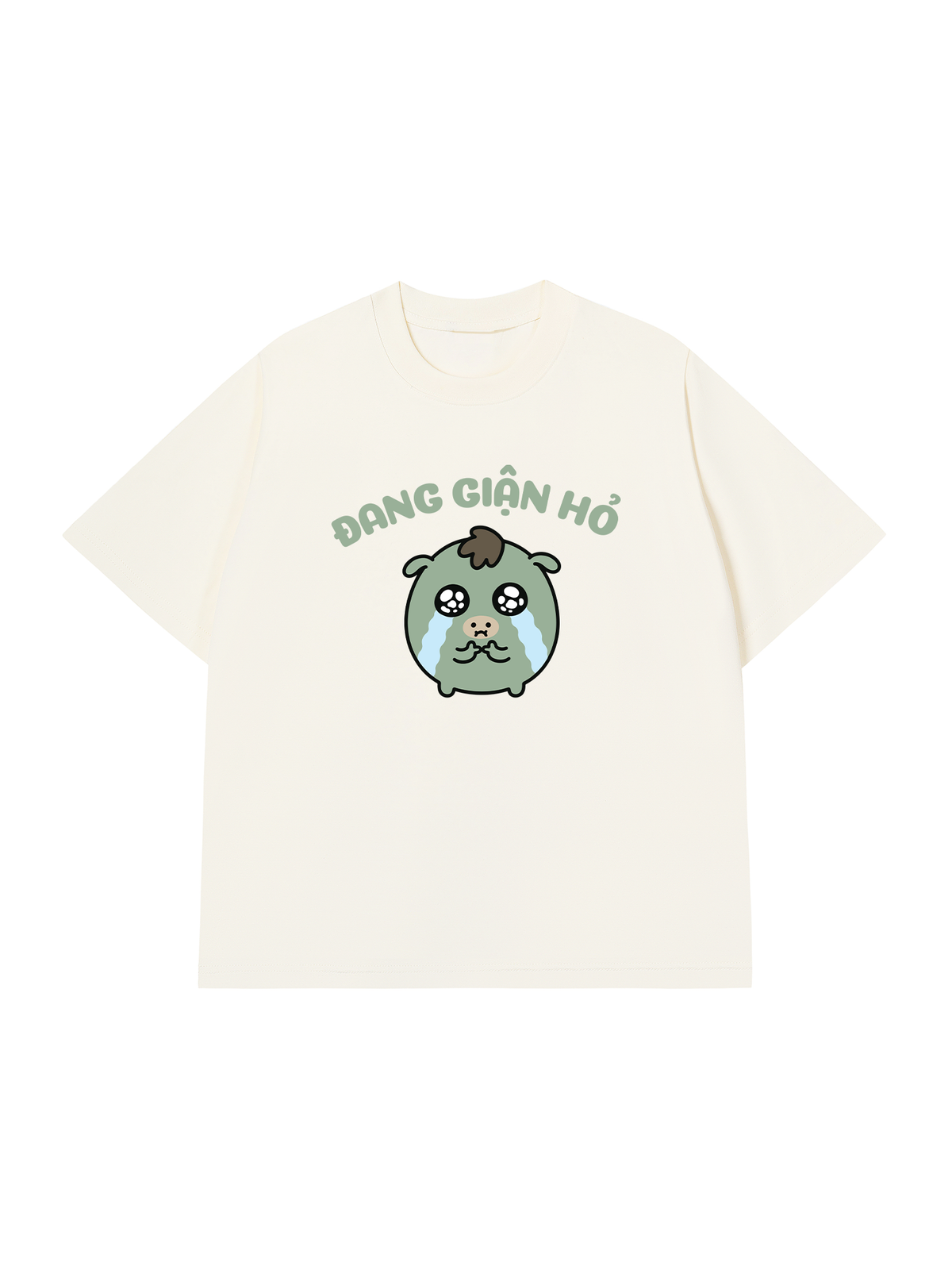 Áo Thun Relaxed Fit Đang Giận Hỏ