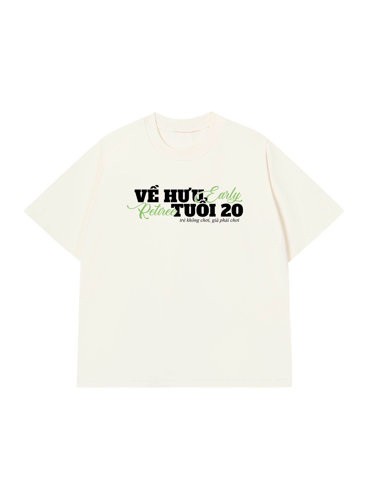 Áo Thun Relaxed Fit Về Hưu Tuổi 20