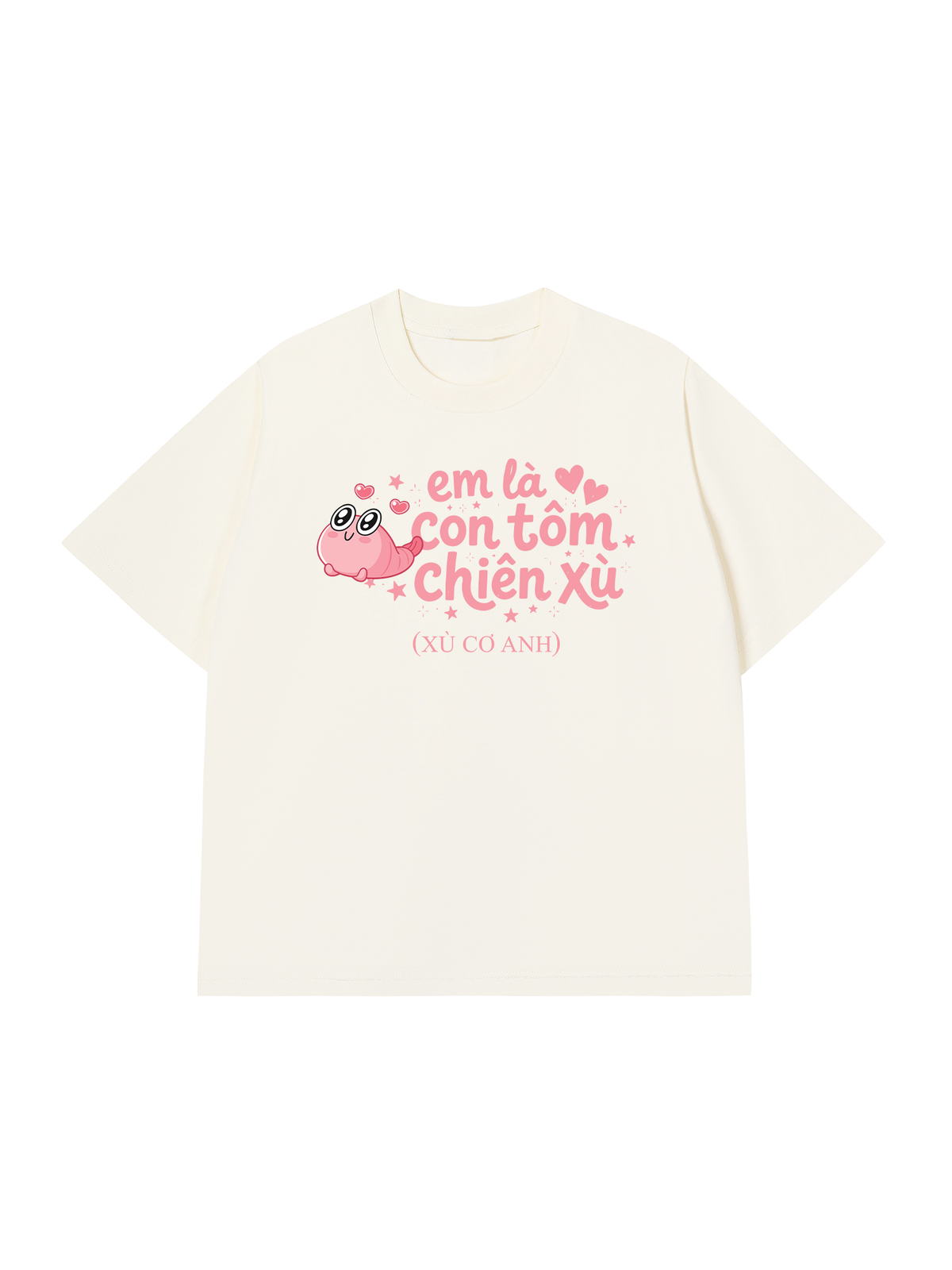 Áo Thun Relaxed Fit Tôm Chiên Xù