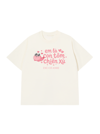 Áo Thun Relaxed Fit Tôm Chiên Xù