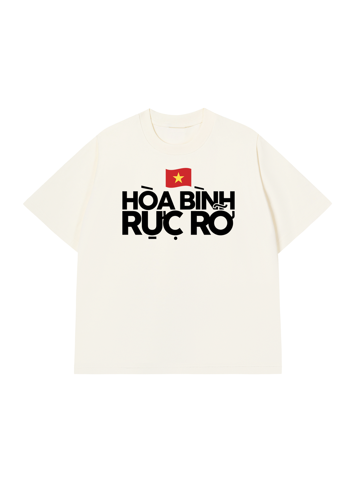Áo Thun Relaxed Fit Hòa Bình Rực Rỡ