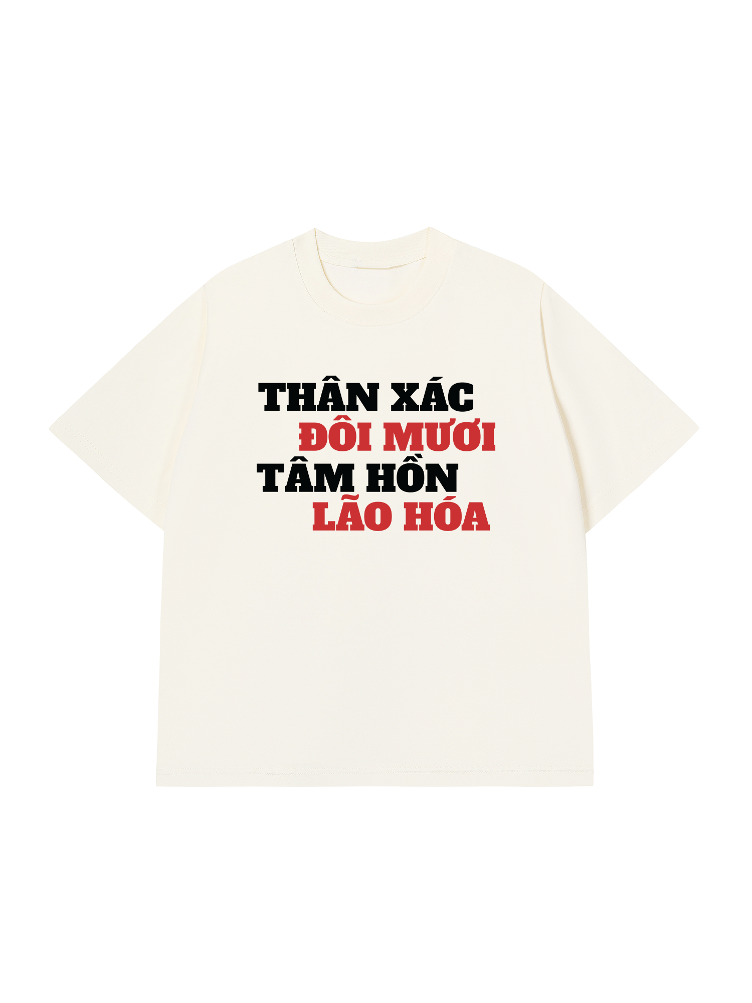 Áo Thun Relaxed Fit Thân Xác Đôi Mươi