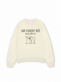 Áo Sweater Nỉ Hai Da Mì Chọt Xố