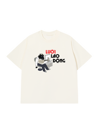 Áo Thun Relaxed Fit Lười Lao Động