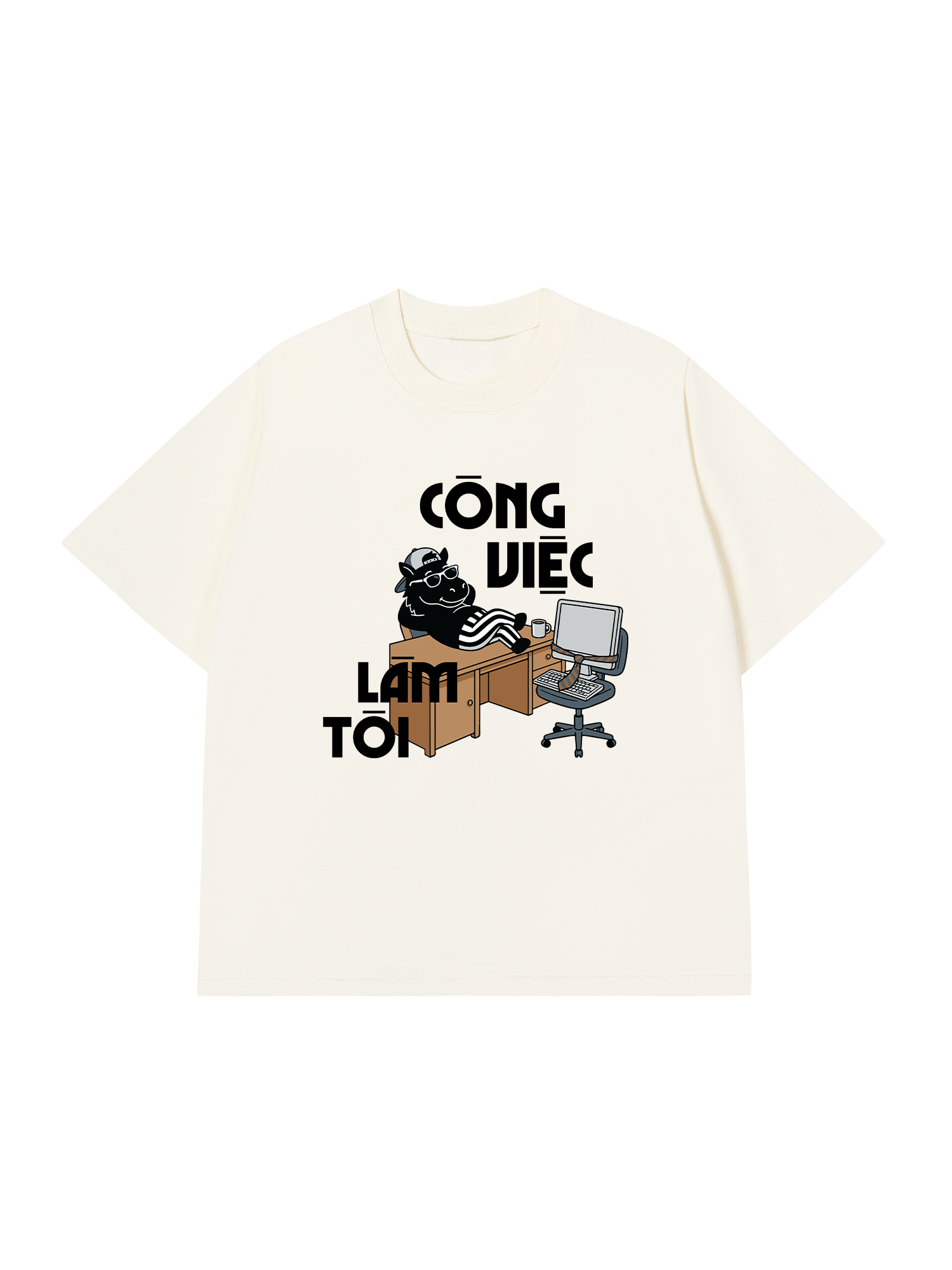 Áo Thun Relaxed Fit Công Việc Làm Tôi