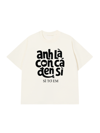Áo Thun Relaxed Fit Cá Đen Xì