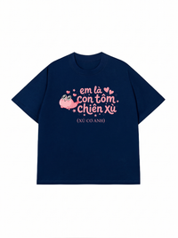 Áo Thun Relaxed Fit Tôm Chiên Xù