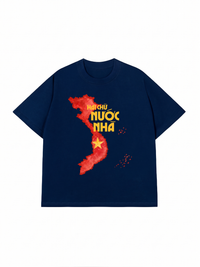 Áo Thun Relaxed Fit Hai Chữ Nước Nhà