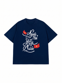 Áo Thun Relaxed Fit Người Trẻ Yêu Nước