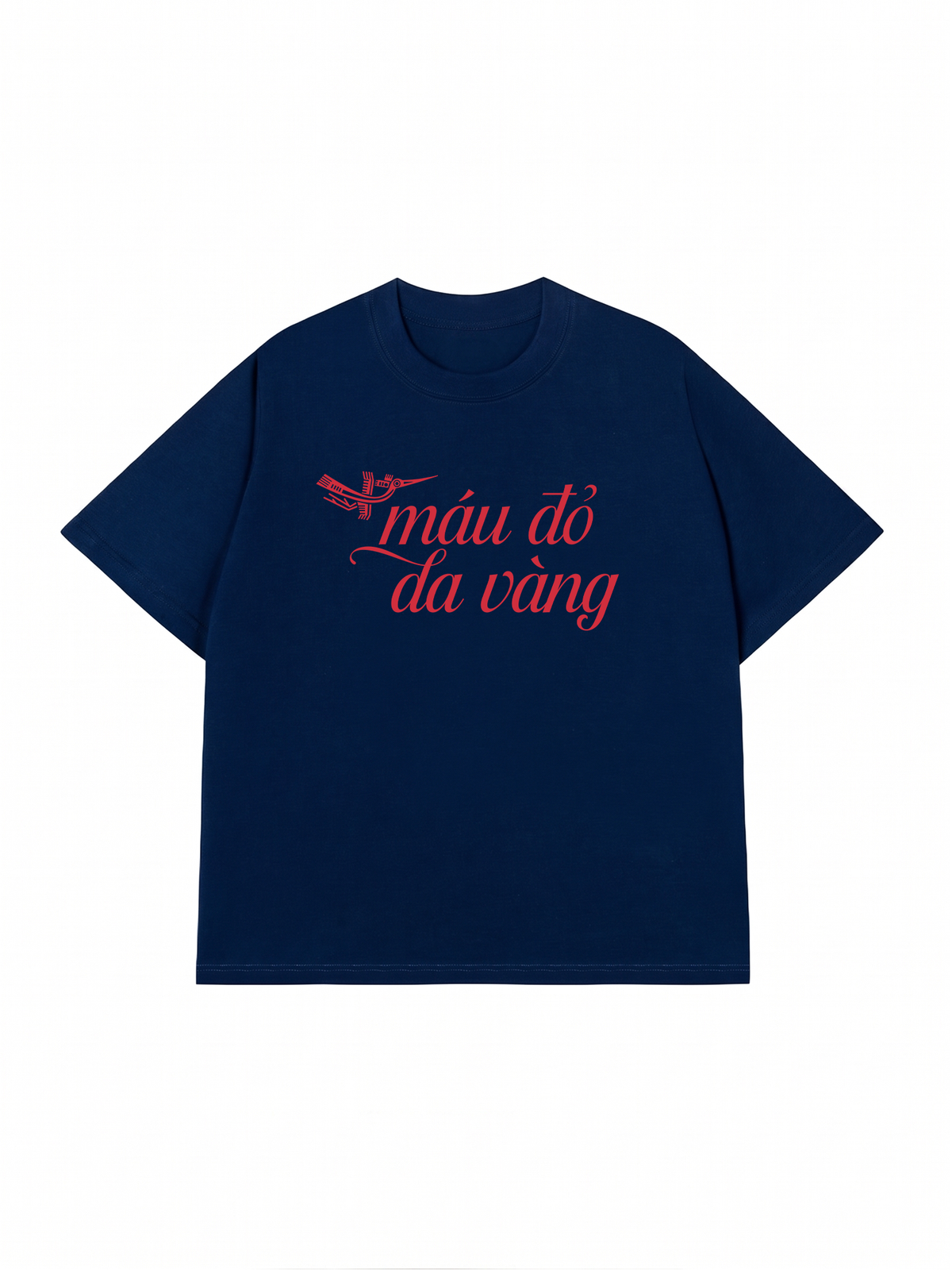 Áo Thun Relaxed Fit Máu Đỏ Da Vàng
