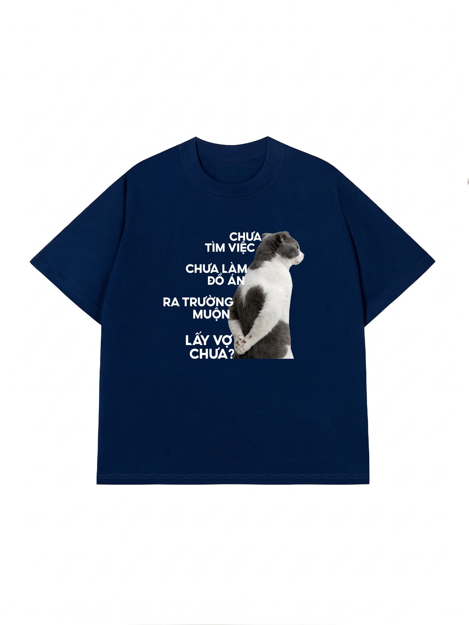 Áo Thun Relaxed Fit Cột Sống Sinh Viên