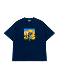 Áo Thun Relaxed Fit Mèo Nổ