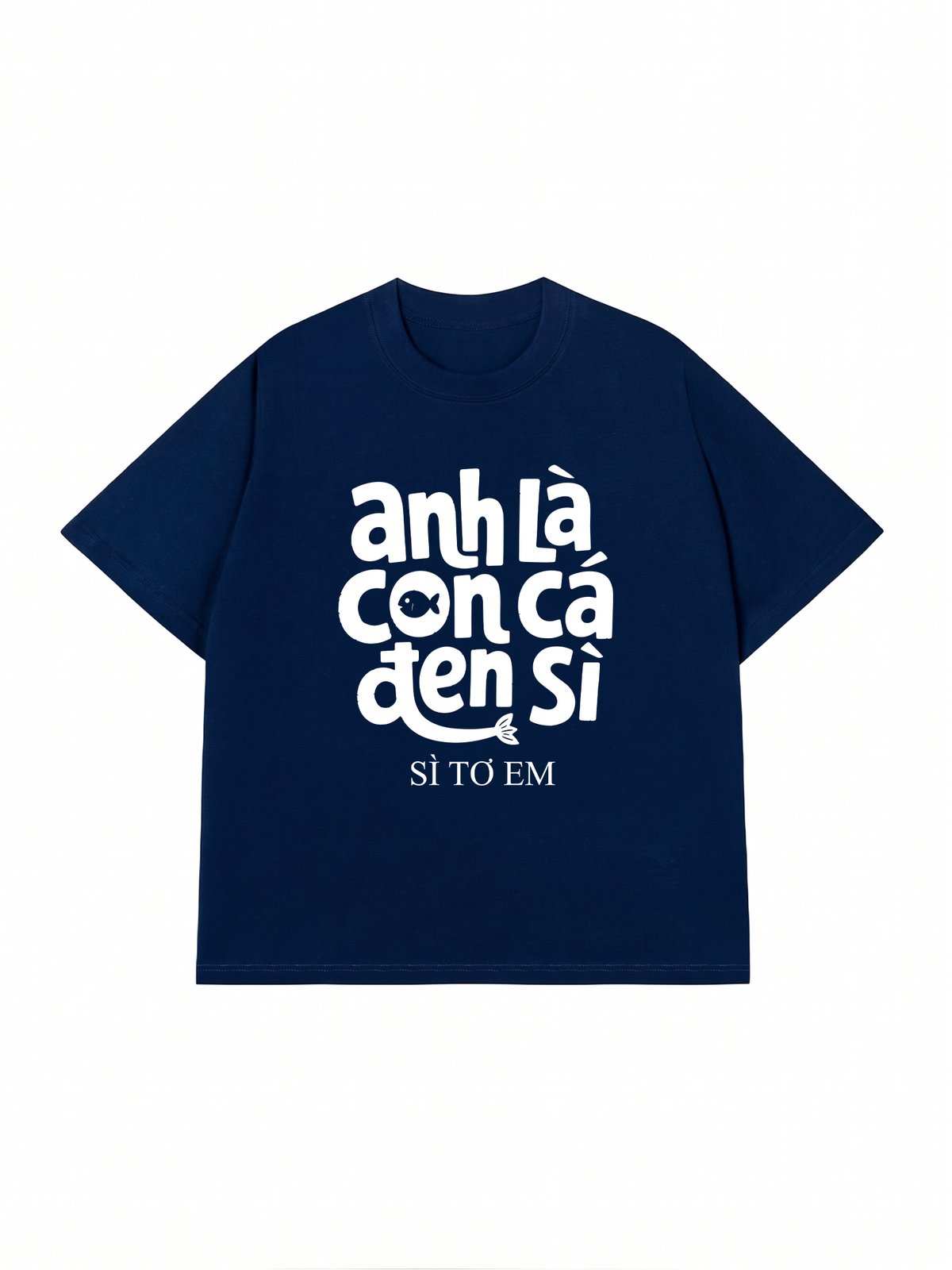 Áo Thun Relaxed Fit Cá Đen Xì